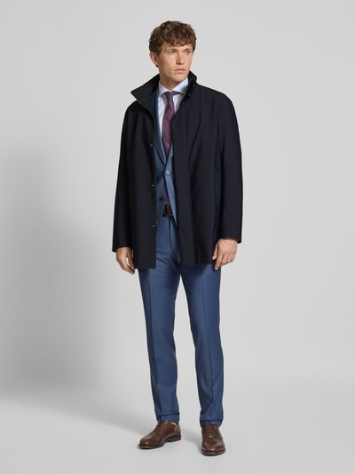 Emporio Armani Kurzmantel mit Stehkragen und Eingrifftaschen Marine 1