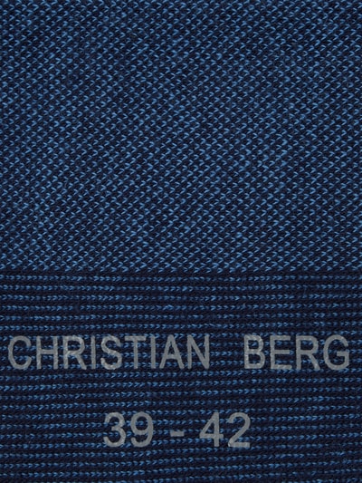 Christian Berg Men Socken mit Label-Detail im 2er-Pack Dunkelblau 3