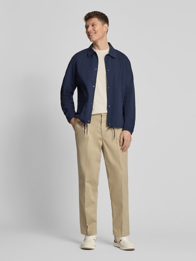 Polo Ralph Lauren Regular Fit Blouson aus Baumwoll-Mix Modell 'SEERSUCKER' Marine 1