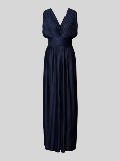 GUIDO MARIA KRETSCHMER WOMAN Abendkleid mit Plisseefalten Modell 'Linnea' Marine 2
