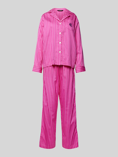 Lauren Ralph Lauren Pyjama mit Logo-Stitching Pink 1