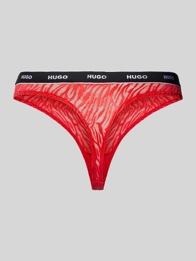 HUGO String in semi-transparant design Rood - 3