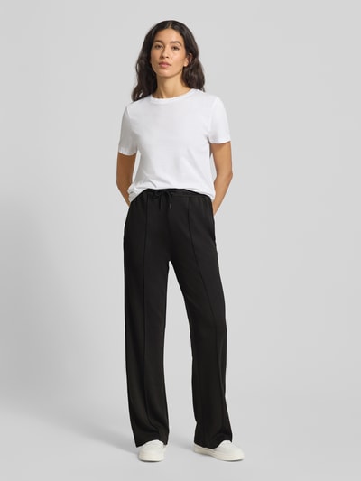 Scotch & Soda Spodnie dresowe ze szwami podłużnymi i elastycznym pasem Czarny 1