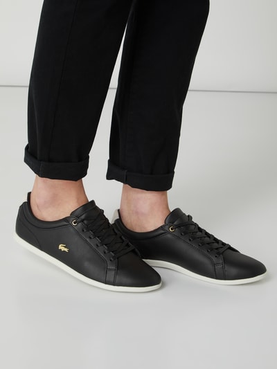 Lacoste Sneaker aus Leder Modell ' Rey' Black 3