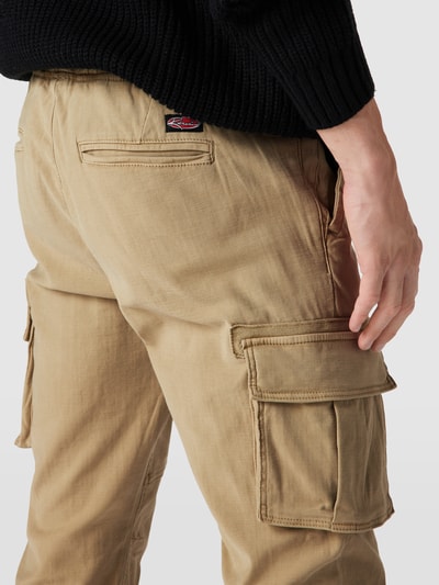 REVIEW Cargohose mit Label-Detail Beige 3