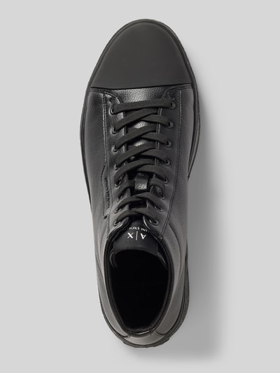 ARMANI EXCHANGE Sneakers met plateauzool, model 'LION' Zwart - 3