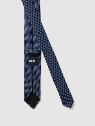 BOSS Slim Fit Krawatte aus Seide (6 cm) Marine 3