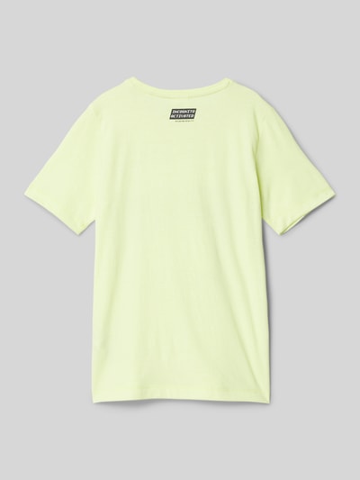 s.Oliver RED LABEL Regular Fit T-Shirt mit Motiv-Print Neon Gelb 3