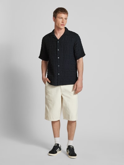 ONLY & SONS Freizeithemd mit Knopfleiste Modell 'BRADDOCK' Black 1