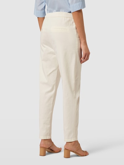 BOSS Regular fit stoffen broek in effen design, model 'Tolinda' Offwhite - 5