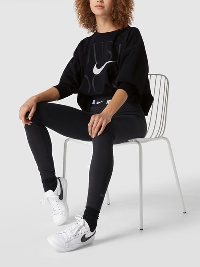 NIKE TRAINING Sweatshirt mit Label-Print Black 1