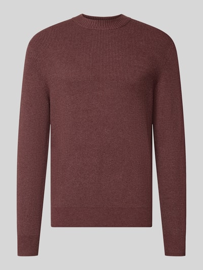 Jake*s Studio Men Regular fit pullover van viscosemix model 'MATTI' Bordeaux - 1