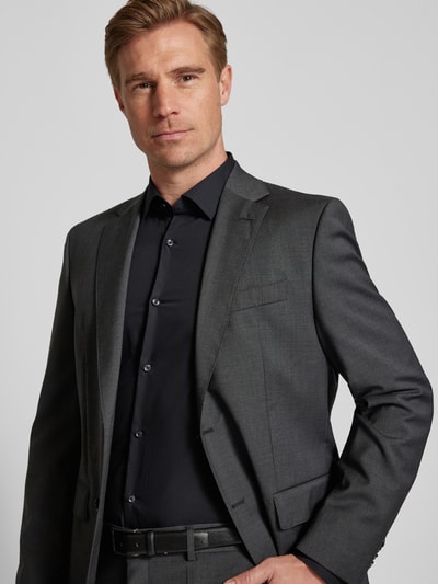 HUGO Slim fit zakelijk overhemd van katoen, model 'Jenno' Zwart - 3