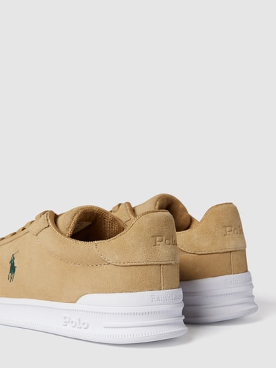 Polo Ralph Lauren Lederen sneaker Taupe - 3