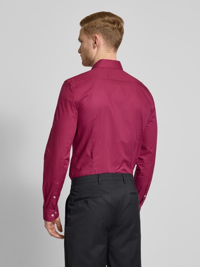 Jake*s Slim Fit Business-Hemd mit Knopfleiste Fuchsia 5