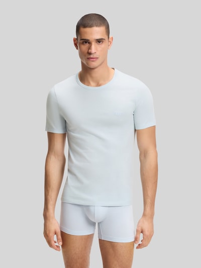 BOSS T-shirty o kroju slim fit z czystej bawełny w zestawie 3 szt. Niebieski 3