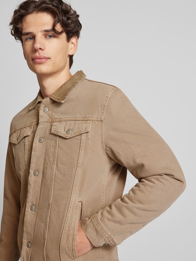 Jack & Jones Jeansjack met borstzakken, model 'JEAN' Beige - 3