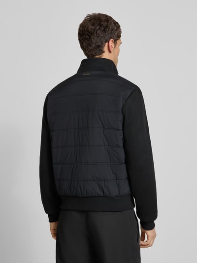 Christian Berg Men Gewatteerd jack met opstaande kraag Zwart - 5