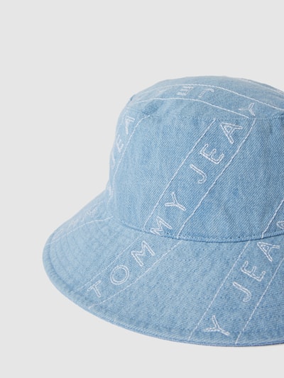 Tommy Jeans Czapka typu bucket hat z napisem z logo Jasnoniebieski 2