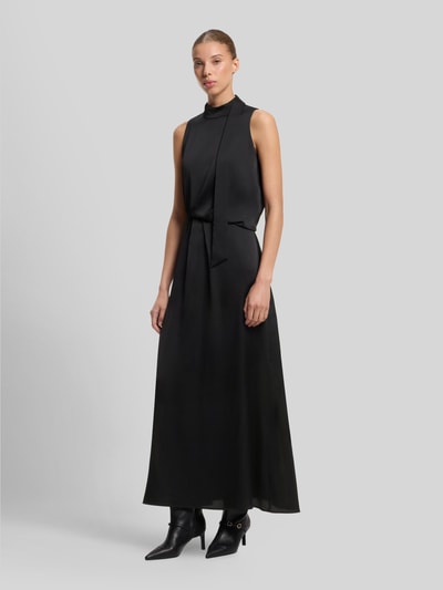 HUGO Maxikleid mit Drapierung Modell 'Kedina-1' Black 4