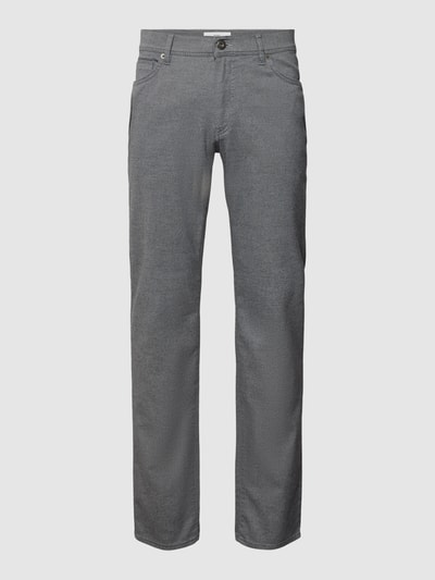 Brax Stoffen broek in 5-pocketmodel, model 'Cadiz' Zilver - 2