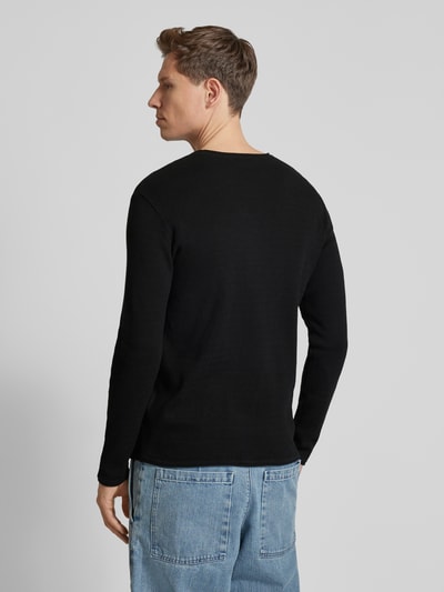 Tom Tailor Denim Regular Fit Strickpullover aus Baumwolle Black 5