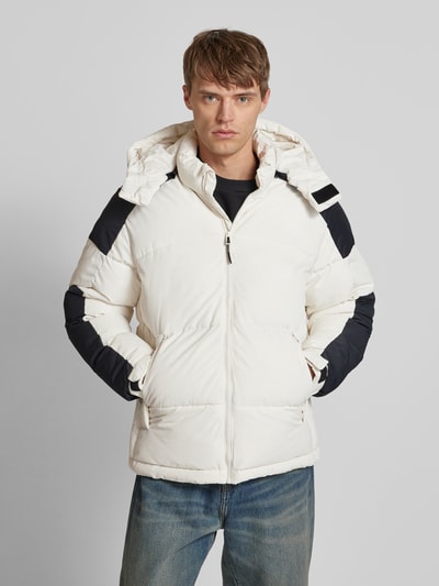 Jack & Jones Steppjacke mit Kapuze Modell 'AERO' Weiss 4