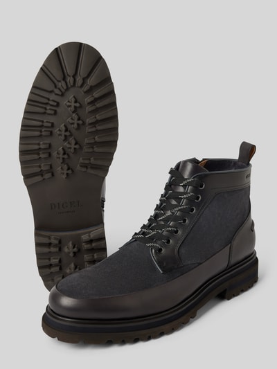 DIGEL Veterboots van echt leer, model 'SPIDER' Middengrijs - 4