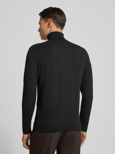 Tom Tailor Regular fit coltrui van puur katoen Zwart - 5