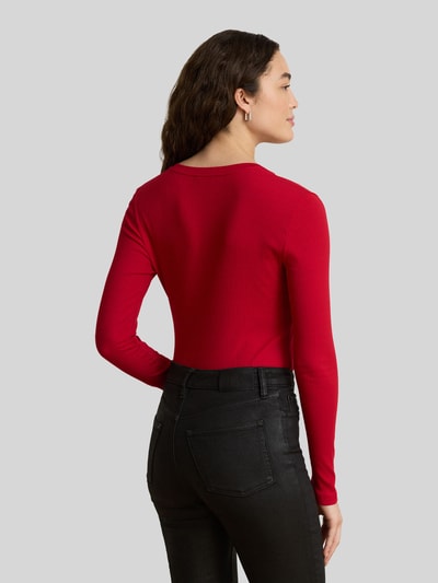Lauren Ralph Lauren Slim Fit Langarmshirt aus Baumwoll-Modal-Mix Rot 5