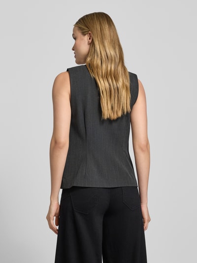 My Essential Wardrobe Gilet met knoopsluiting, model 'Luna' Antraciet - 5