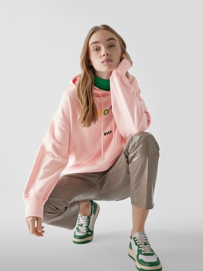 MSGM Oversized Hoodie mit Statement-Stitching Hellrosa 6