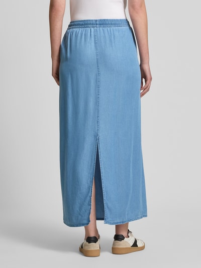 Vero Moda Fließender Maxi-Rock aus Lyocell Modell 'FLEUR' Blau 5