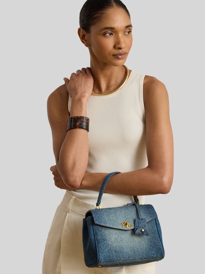 Lauren Ralph Lauren Henkeltasche in Denim-Optik Modell 'FARRH' Jeansblau 1
