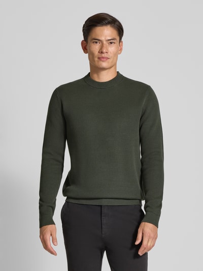 SELECTED HOMME Regular Fit Pullover aus reiner Baumwolle Modell 'DANE' Oliv 4