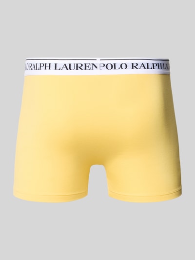 Produktfoto, gelbe Trunks aus Baumwoll-Mix Modell 'CLSSIC TRUNK-3 PACK' von Polo Ralph Lauren in glatter Optik, Herren Pant & Trunk von Polo Ralph Lauren Underwear