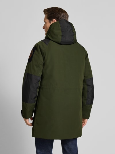 SAVE THE DUCK Jack met logopatch, model 'Kailash' Olijfgroen - 5