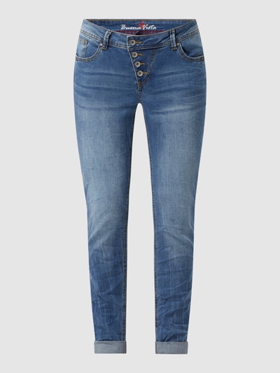 Buena Vista Jeans met labeldetails, model 'Malibu' Lichtblauw - 2