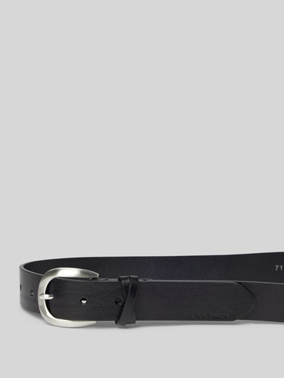 Tom Tailor Ledergürtel in unifarbenem Design Modell 'NANCY' Black 2