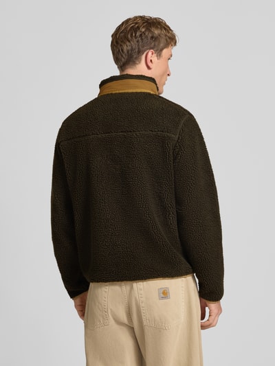 Superdry Fleecejacke mit Label-Details Modell 'MOUNTAIN' Oliv 5