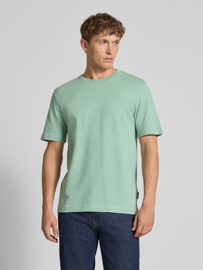 Tom Tailor T-shirt o kroju regular fit z mieszanki bawełny Miętowy 4