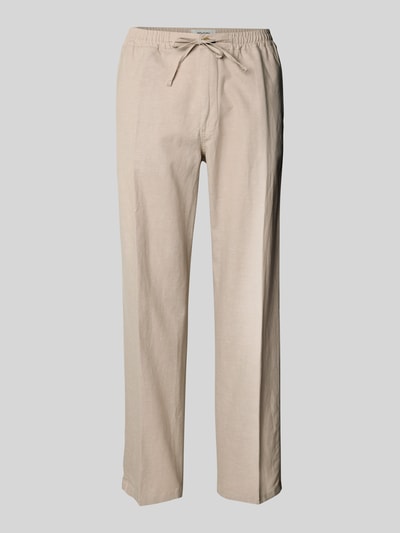 JOOP! Jeans Regular Fit Stoffhose aus Baumwoll-Mix mit Leinen-Anteil Modell 'Rimon' Beige 2