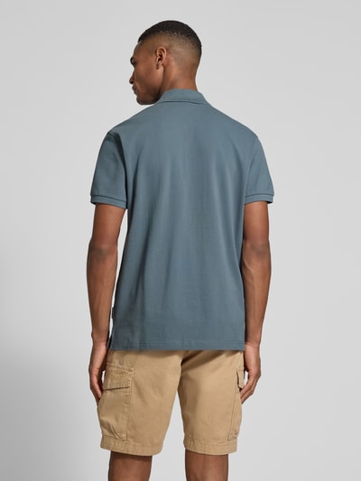 Napapijri Regular Fit Poloshirt mit Label-Stitching Modell 'CLANIS' Eisblau 5