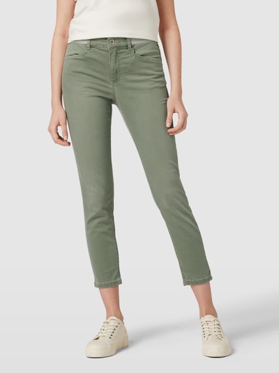 Angels Jeansy o kroju slim fit z elastycznym pasem z logo model ‘ORNELLA’ Khaki 4