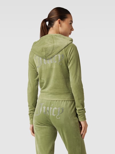 Juicy Couture Sweatjack met capuchon, model 'MADISON' Lichtgroen - 5