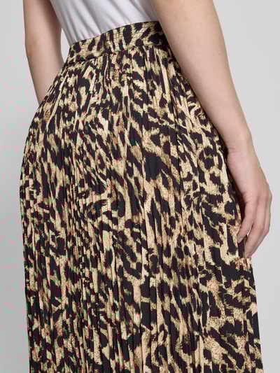 Betty Barclay Midirock mit Plisseefalten und elastischem Bund Black 3