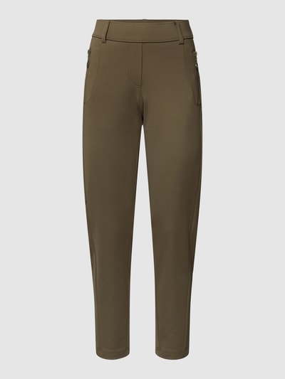 Raffaello Rossi Schlupfhose mit seitlichen Eingrifftaschen Modell 'Natina' Khaki 2