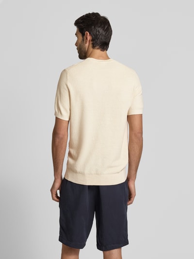 Profuomo T-shirt in tricotlook Offwhite - 5