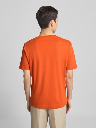 Marc O'Polo Regular Fit T-Shirt aus reiner Baumwolle Orange 5