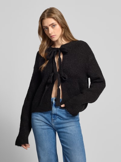 Gina Tricot Cardigan mit offener Vorderseite Black 4